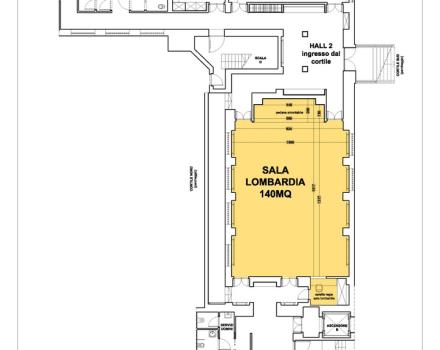plan de Lombardie étage Hall